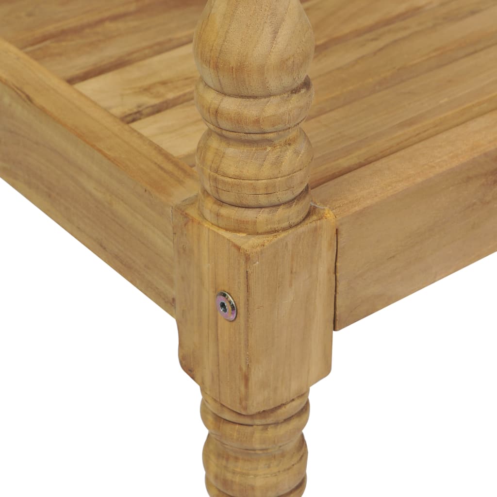 Stoelen Batavia 2 St Met Crèmekleurige Kussens Massief Teakhout