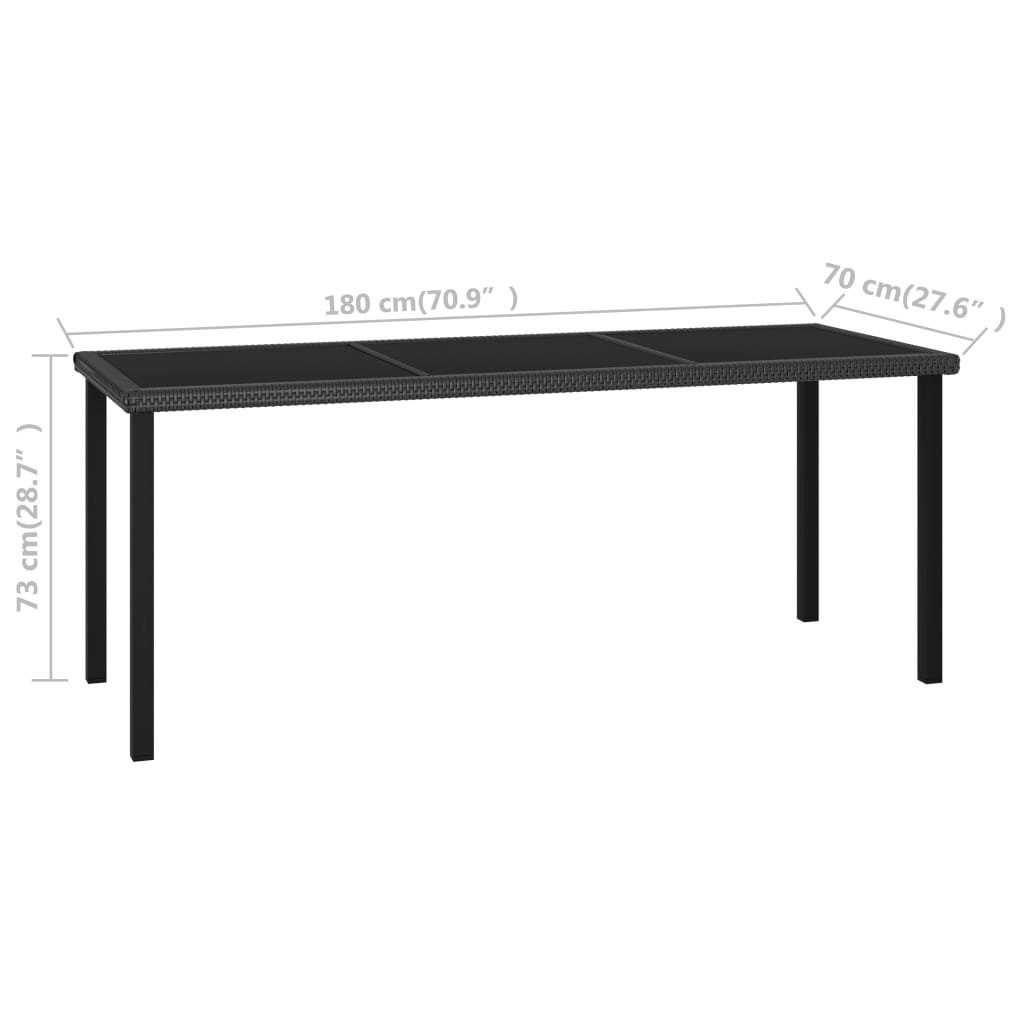 9-Delige Tuinset Poly Rattan