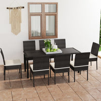 9-Delige Tuinset Poly Rattan