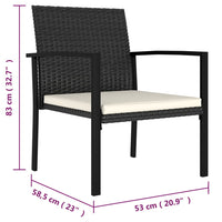 7-Delige Tuinset Poly Rattan