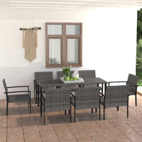 7-Delige Tuinset Poly Rattan