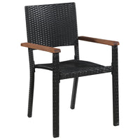 7-Delige Tuinset Zwart