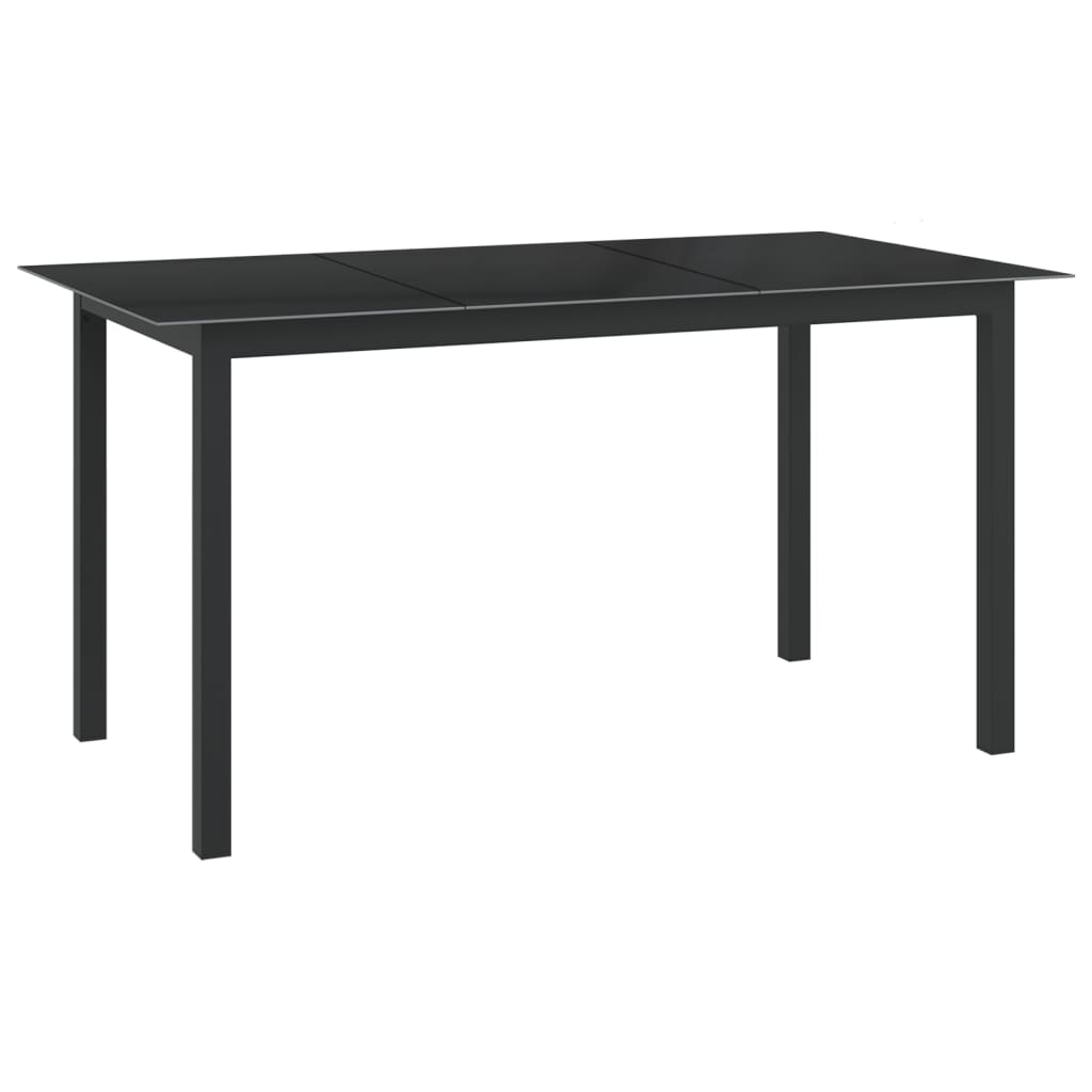 7-Delige Tuinset Aluminium Antracietkleurig
