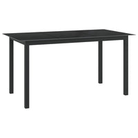 7-Delige Tuinset Aluminium Antracietkleurig