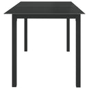 7-Delige Tuinset Aluminium Antracietkleurig