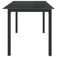 7-Delige Tuinset Aluminium Antracietkleurig