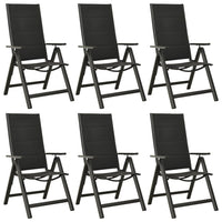 7-Delige Tuinset Aluminium Antracietkleurig
