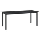 9-Delige Tuinset Aluminium Antracietkleurig