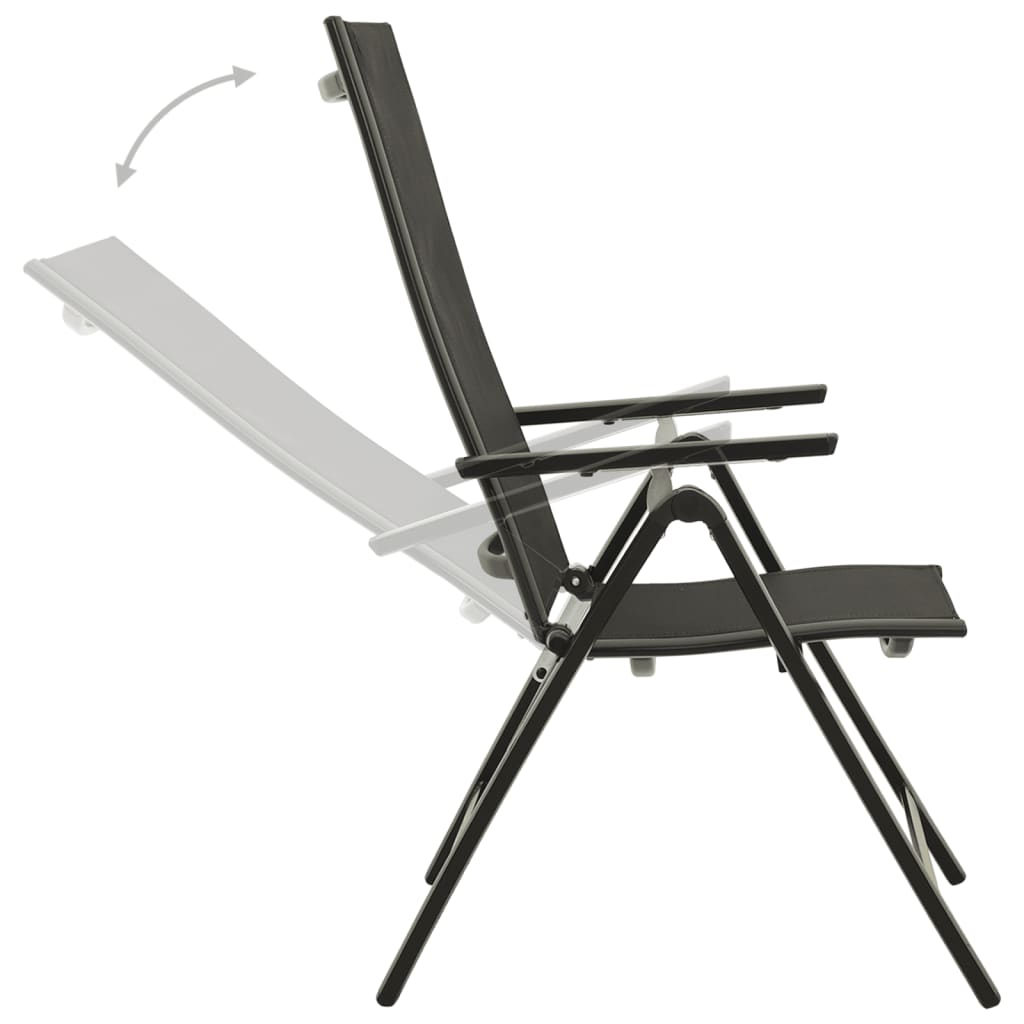 9-Delige Tuinset Aluminium Antracietkleurig