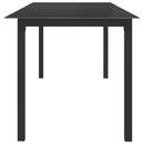 9-Delige Tuinset Aluminium Antracietkleurig