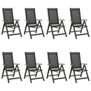 9-Delige Tuinset Aluminium Antracietkleurig