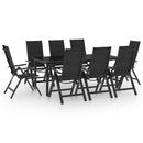 7-Delige Tuinset Aluminium Antracietkleurig