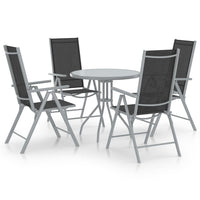 5-Delige Tuinset Aluminium En Textileen Kleurig