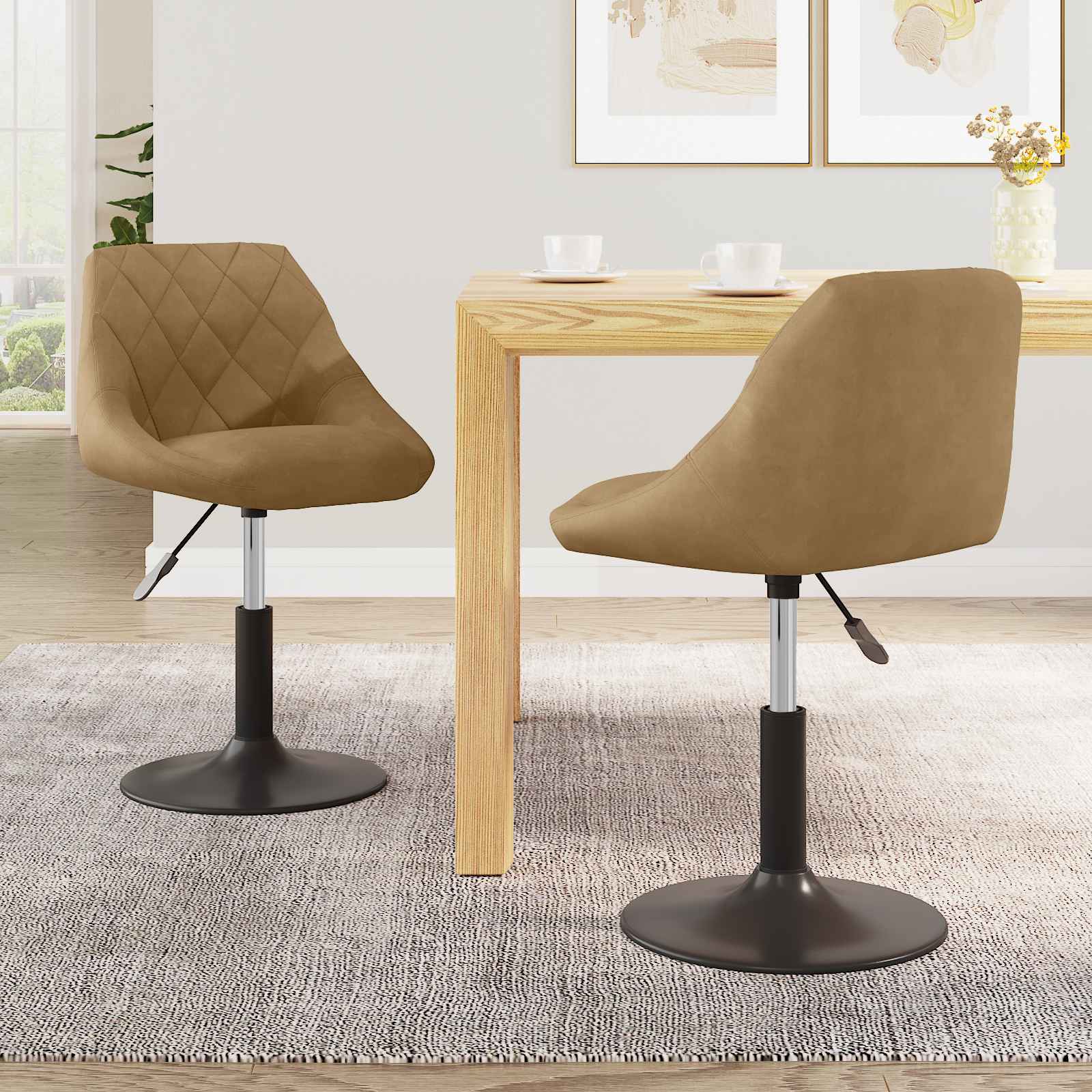 Draa Stoelen 2 Pcs 46 X 44 X 77,5 Cm Kunstleer