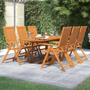 9-Delige Tuinset Massief Acaciahout 160-240 Cm