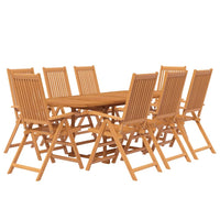 9-Delige Tuinset Massief Acaciahout 160-240 Cm