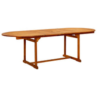 9-Delige Tuinset Massief Acaciahout 160-240 Cm