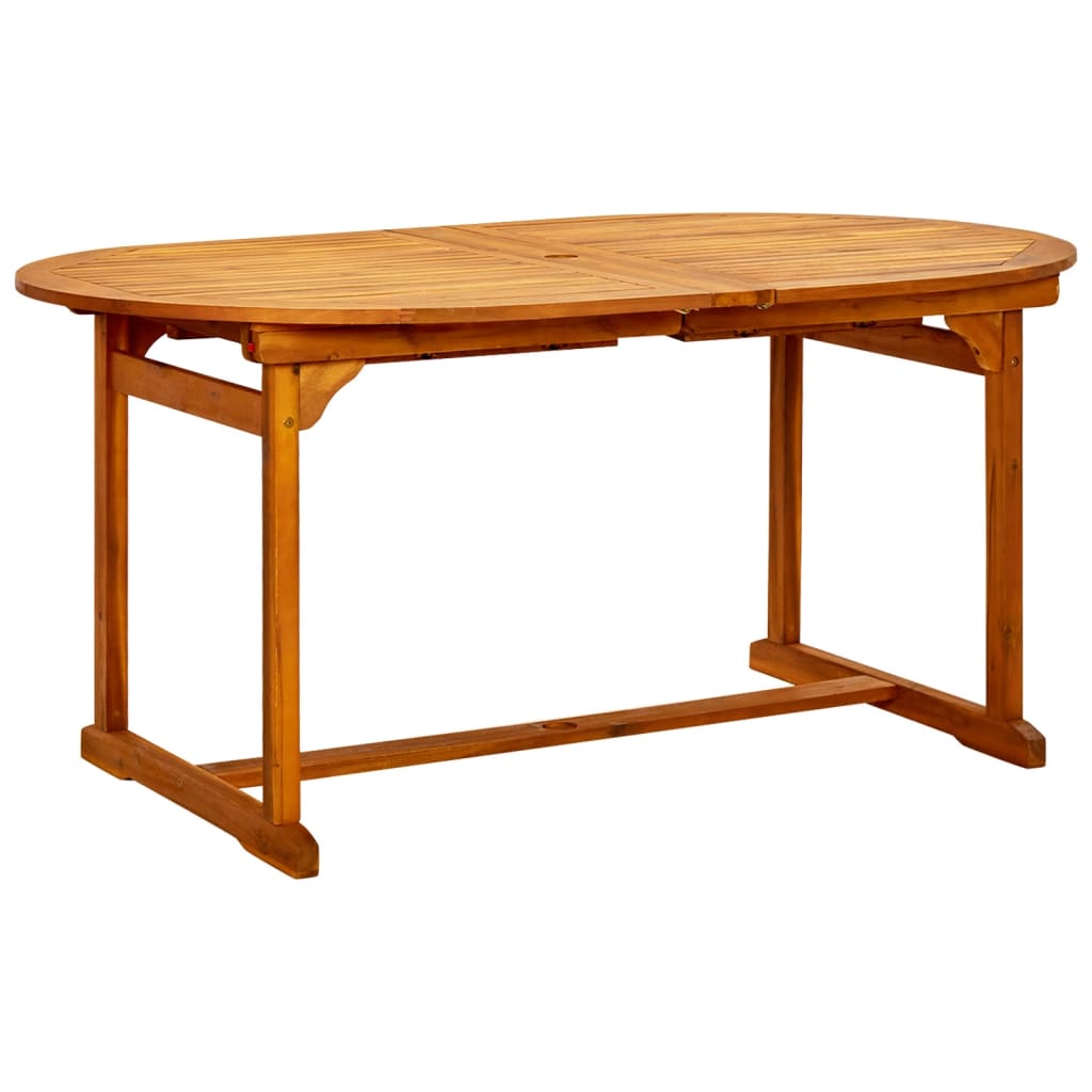 9-Delige Tuinset Massief Acaciahout 160-240 Cm