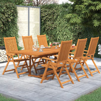 9-Delige Tuinset Massief Acaciahout 160-240 Cm