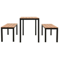3-Delige Tuinset Staal En Hkc