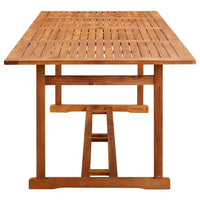 9-Delige Tuinset 220X90X75 Cm Massief Acaciahout