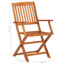 9-Delige Tuinset 220X90X75 Cm Massief Acaciahout