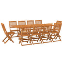 11-Delige Tuinset 220X90X75 Cm Massief Acaciahout