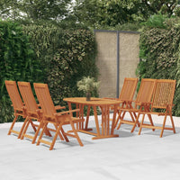 5-Delige Tuinset Massief Eucalyptushout