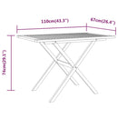 3-Delige Tuinset Met Kussens Poly Rattan