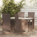 7-Delige Tuinset Met Kussens Poly Rattan