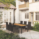7-Delige Tuinset Met Kussens Poly Rattan