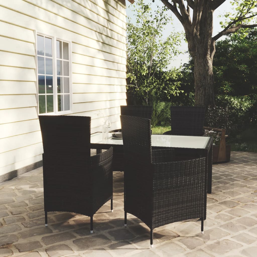 7-Delige Tuinset Met Kussens Poly Rattan