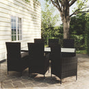 7-Delige Tuinset Met Kussens Poly Rattan
