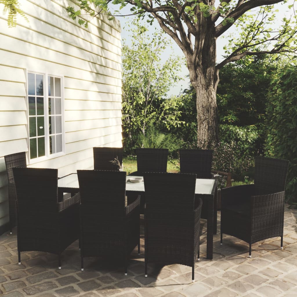 7-Delige Tuinset Met Kussens Poly Rattan