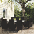 7-Delige Tuinset Met Kussens Poly Rattan