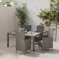 7-Delige Tuinset Met Kussens Poly Rattan