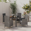 7-Delige Tuinset Met Kussens Poly Rattan