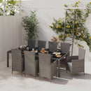 7-Delige Tuinset Met Kussens Poly Rattan