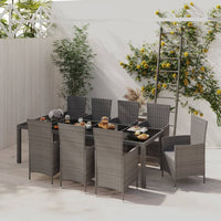 7-Delige Tuinset Met Kussens Poly Rattan