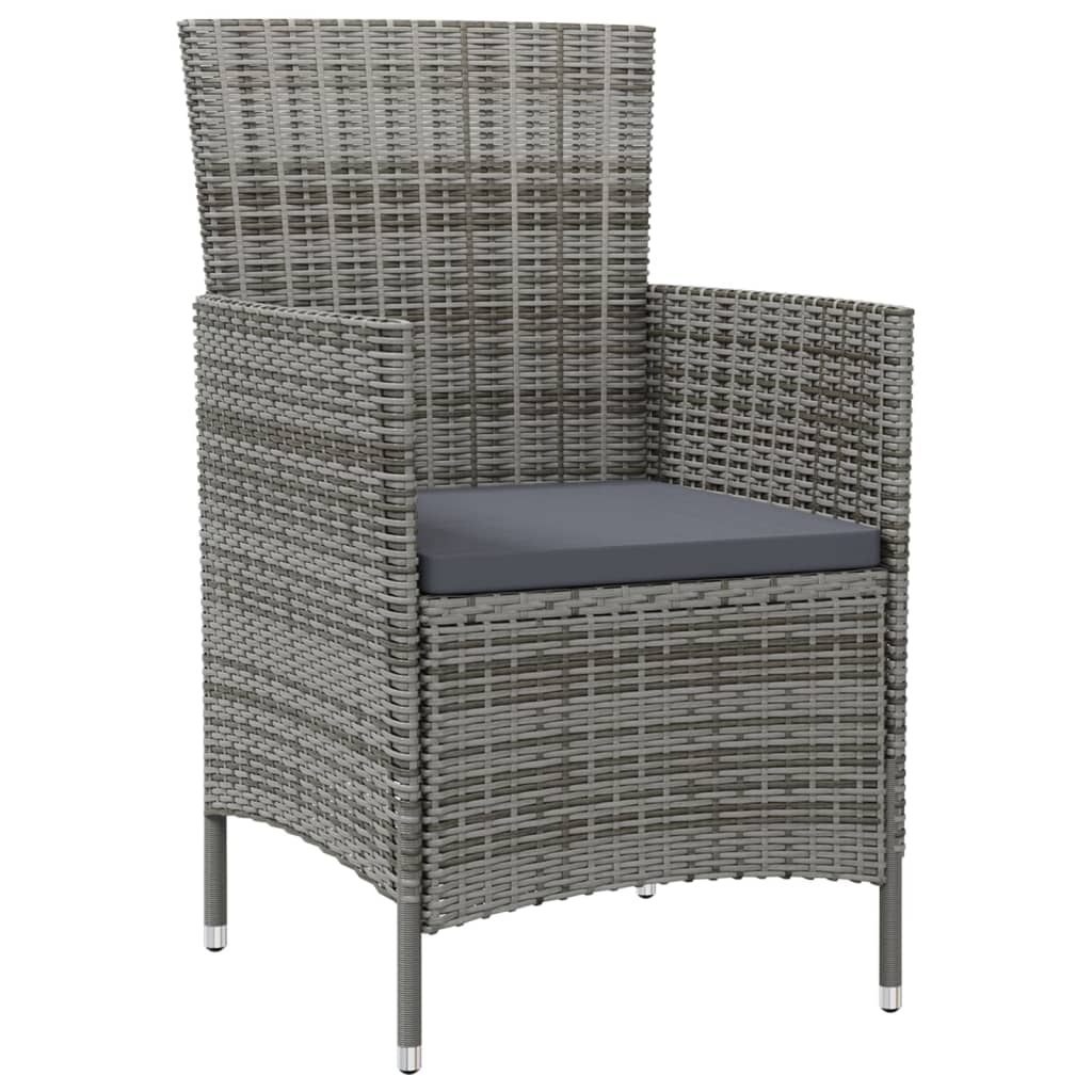 7-Delige Tuinset Met Kussens Poly Rattan