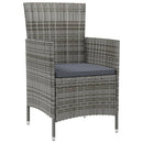 7-Delige Tuinset Met Kussens Poly Rattan