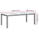 7-Delige Tuinset Met Kussens Poly Rattan