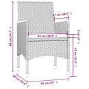 7-Delige Tuinset Met Kussens Poly Rattan