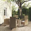 7-Delige Tuinset Met Kussens Poly Rattan