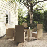 7-Delige Tuinset Met Kussens Poly Rattan