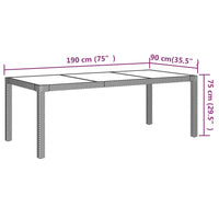 7-Delige Tuinset Met Kussens Poly Rattan