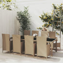 7-Delige Tuinset Met Kussens Poly Rattan