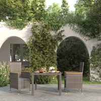 5-Delige Tuinset Met Kussens Poly Rattan