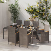 5-Delige Tuinset Met Kussens Poly Rattan