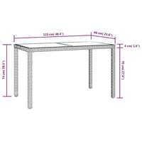 3-Delige Tuinset Met Kussens Poly Rattan